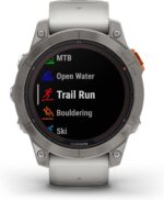 Garmin Fenix 7 Pro Solar, Glass, Slate Gray Stainless Steel with Black Silicone Band AU ™ - Image 47