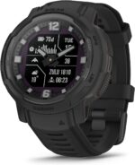 Garmin Instinct Crossover Solar, Rugged Hybrid Smartwatch with Solar Charging Capabilities, Analog Hands and Digital Display, Graphite, Adjustable AU ™ - Image 7