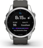 Garmin Fenix 7S, Silver with Graphite Band, Multisport GPS Watch AU ™ - Image 6