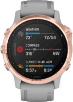 Garmin Fenix 6, Premium Multisport GPS Smartwatch, Silver With Black Band AU ™ - Image 40