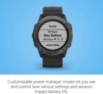 Garmin Fenix 6, Premium Multisport GPS Smartwatch, Silver With Black Band AU ™ - Image 30