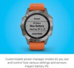 Garmin Fenix 6, Premium Multisport GPS Smartwatch, Silver With Black Band AU ™ - Image 45