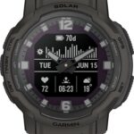 Garmin Instinct Crossover Solar Hybrid Smart Watch 45mm Solar Charger Rugged Design and Super Luminova Hands 70 Day Run Time 30 Sports GPS Cardio SpO2 Activity Tracker (Graphite) AU ™