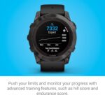 Garmin Fenix 7 Pro Solar, Glass, Slate Gray Stainless Steel with Black Silicone Band AU ™ - Image 6
