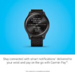 Garmin Vivomove Style, Hybrid Fitness Smartwatch, Graphite Aluminum Case with Black Pepper Woven Nylon Band Gunmetal/dark Gray 010-02240-03 AU ™ - Image 13