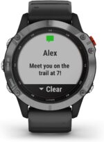 Garmin Fenix 6X Pro, Premium Multisport GPS Watch, Features Mapping, Music, Grade-Adjusted Pace Monitoring and Pulse Ox Sensors, Black with Black Band AU ™ - Image 8