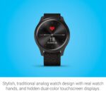 Garmin Vivomove Style, Hybrid Fitness Smartwatch, Graphite Aluminum Case with Black Pepper Woven Nylon Band Gunmetal/dark Gray 010-02240-03 AU ™ - Image 12
