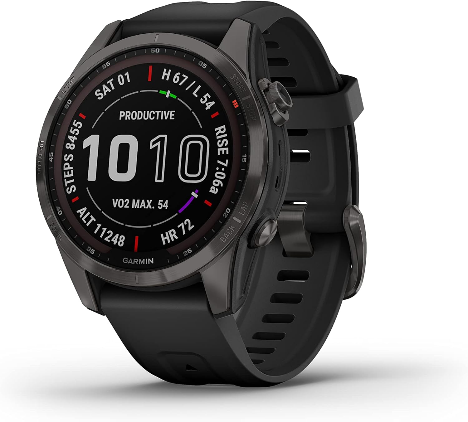 71PWjo0B12L._AC_SL1500.jpg Garmin Fenix 7X Solar, Slate Gray with Black Band, Multisport GPS Watch AU ™ - Image 1