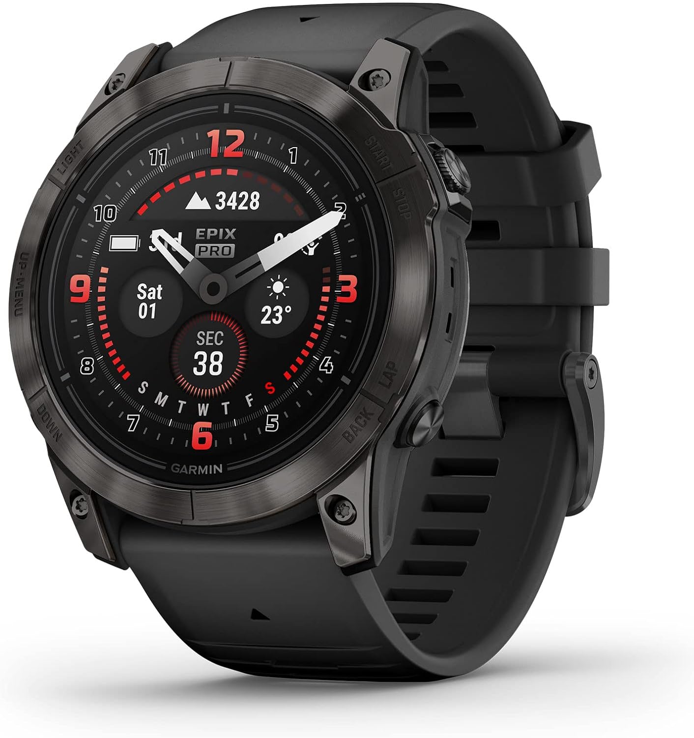 71RRI0WgfKL._AC_SL1500.jpg Garmin Epix Pro (Gen 2) 51mm - Slate Gray with Black Silicone Band AU ™ - Image 1
