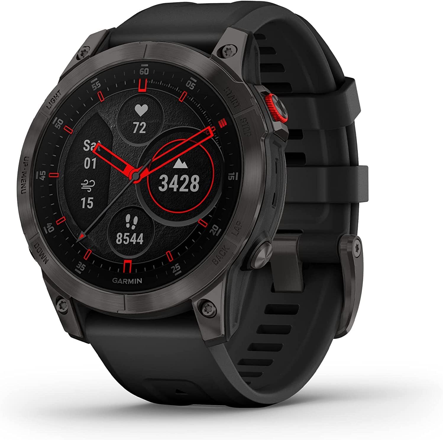 71ZQtJGORGL._AC_SL1500.jpg Garmin Epix Gen 2 Sapphire Multisport Premium Outdoor GPS Watch, Sapphire - Black Titanium AU ™ - Image 1