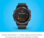Garmin Fenix 6, Premium Multisport GPS Smartwatch, Silver With Black Band AU ™ - Image 12