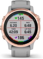 Garmin Fenix 6 Pro Solar, Premium Multisport GPS Smartwatch, Mineral Blue With Whitestone Band AU ™ - Image 14
