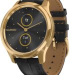 Garmin Vivomove Style, Hybrid Fitness Smartwatch, Graphite Aluminum Case with Black Pepper Woven Nylon Band Gunmetal/dark Gray 010-02240-03 AU ™