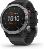 Garmin Fenix 6X Pro, Premium Multisport GPS Watch, Features Mapping, Music, Grade-Adjusted Pace Monitoring and Pulse Ox Sensors, Black with Black Band AU ™